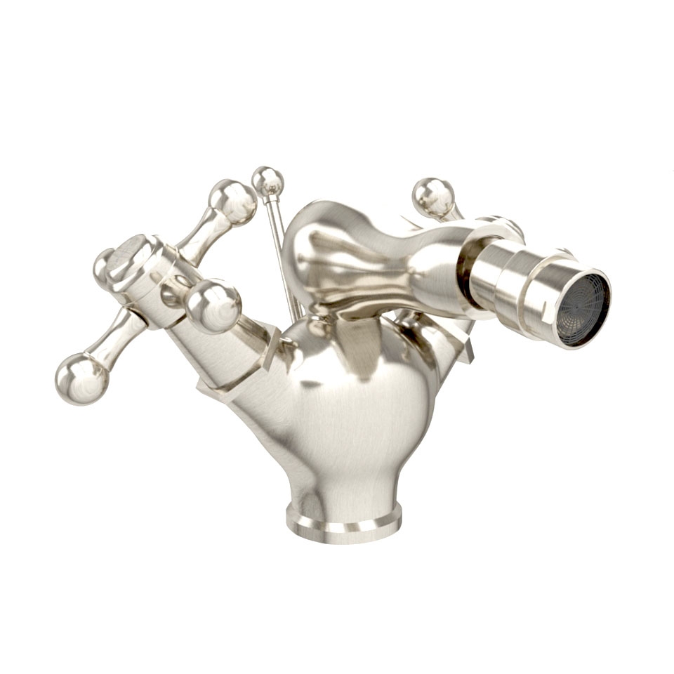 Picture of Monoblock Bidet Mixer with Popup Waste - Stainless Steel