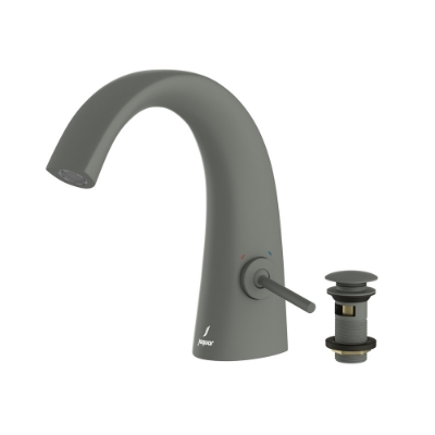 Picture of Joystick Basin Mixer with click clack waste - Graphite