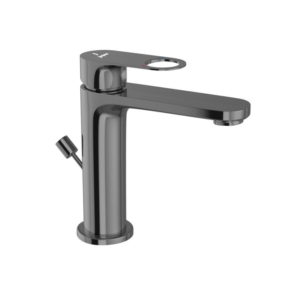 Picture of Single Lever Basin Mixer with Popup Waste - Black Chrome