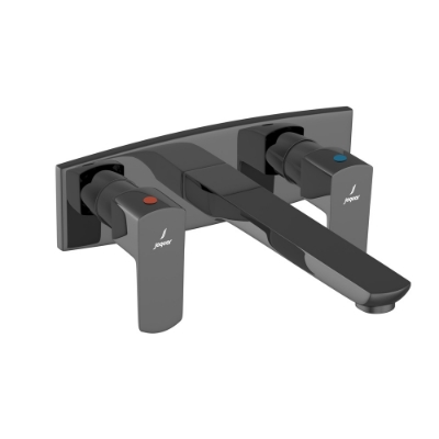 Picture of 3 Hole Basin Mixer Wall Mounted - Black Chrome