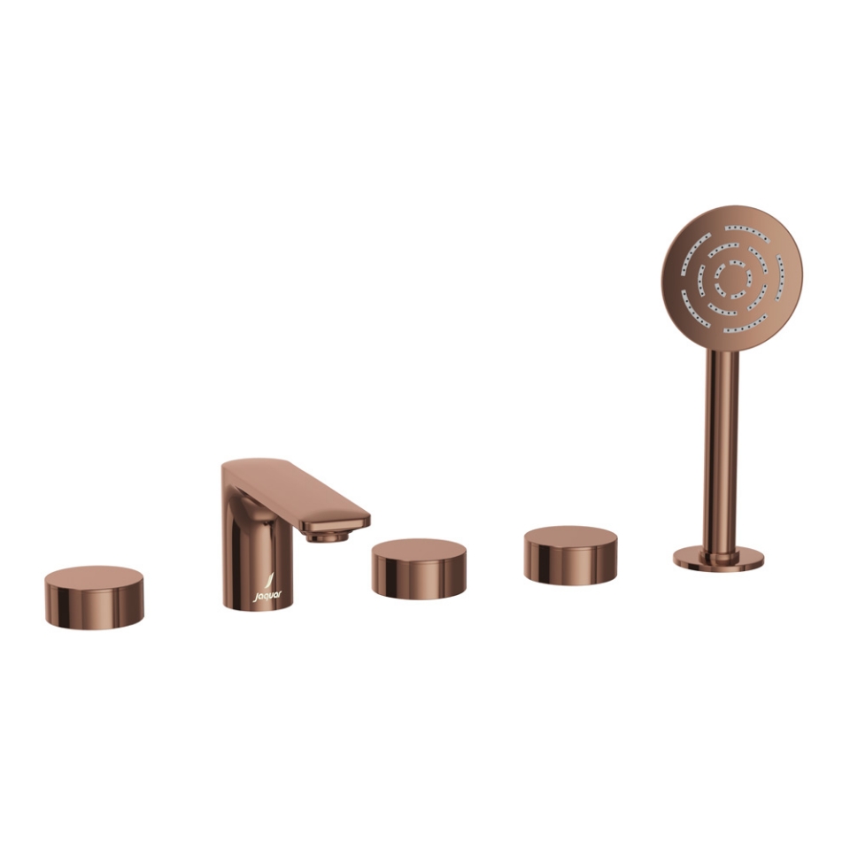 Picture of 5-Hole Bath & Shower Mixer - Blush Gold PVD