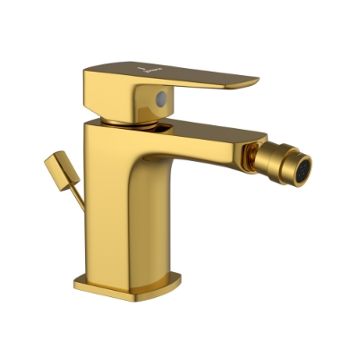 Picture of Single Lever Bidet Mixer with Popup Waste - Gold Bright PVD