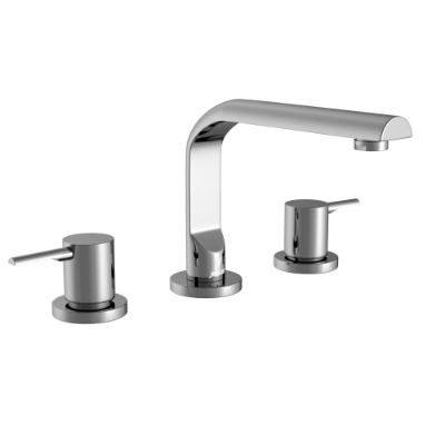 Picture of 3-Hole Basin Mixer Round Spout  - Chrome