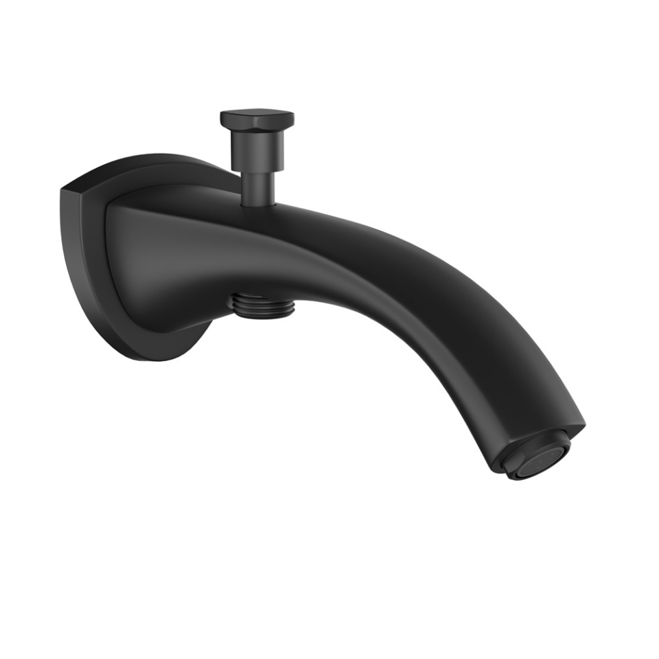 Picture of Arc Bath spout - Black Matt