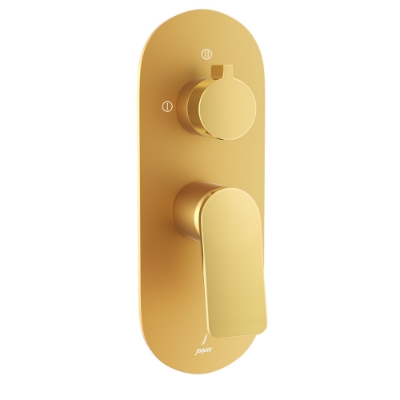 Picture of Aquamax Exposed Part Kit of Single Lever Shower Mixer - Lever: Gold Bright PVD | Body: Gold Matt PVD